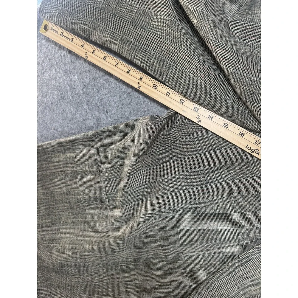 Fratelli Rome New York Sport Coat XL Gray Plaid 100% Silk Blazer